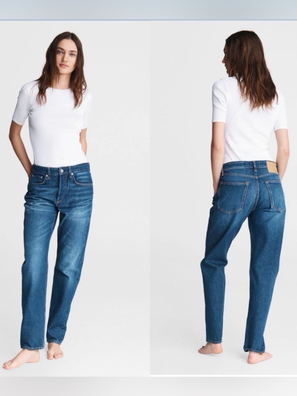 Rag & Bone - Rosa Mid-Rise Boyfriend in Jasper Size 26